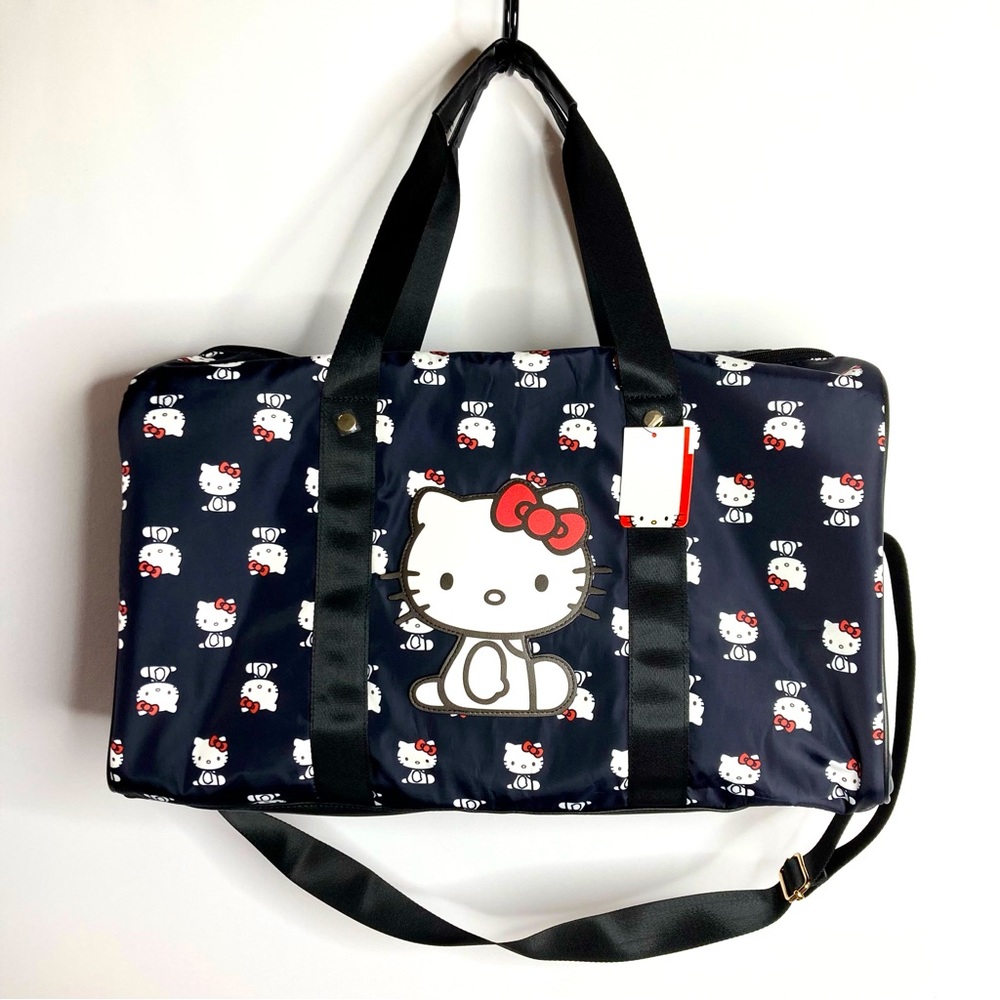 Hello Kitty Pattern Weekender Overnight Duffel Ba… - image 1